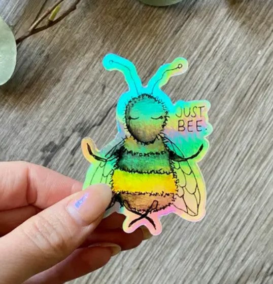 Ink + Splash - Just Bee (Holographic) Sticker