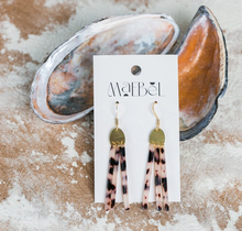Load image into Gallery viewer, Maxi Bar Fringe Acrylic Earrings
