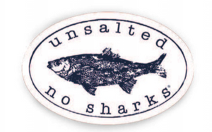 Unsalted No Sharks - Fish Decal