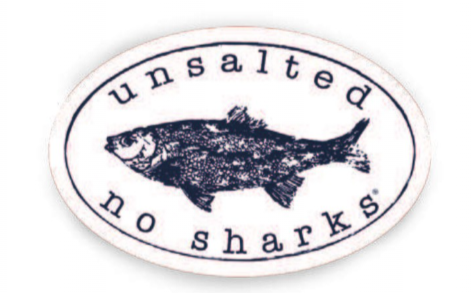 Unsalted No Sharks - Fish Decal