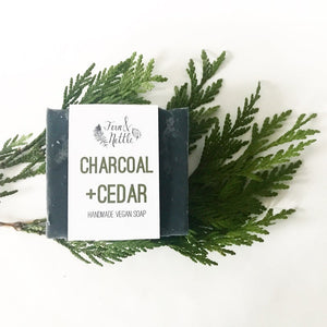 Fern & Nettle - Charcoal + Cedar Soap