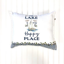 Load image into Gallery viewer, Lake is my Happy Place Pillow
