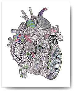 Artery Ink - Heart 8x10 Print
