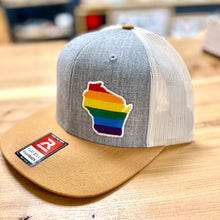 Load image into Gallery viewer, Flags Over Wisconsin - Pride Flag Hat
