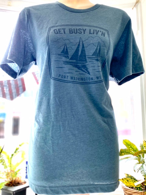 GBL - Get Busy Liv'n PW Sailboat Tee