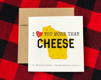 GreetingsFromWisco - Cheese Card
