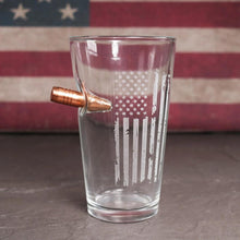 Load image into Gallery viewer, BenShot Patriotic Pint Glass - 16 oz.

