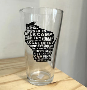 Up North Boutique - Wisco Pint Glass