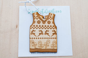 SimplistiCreations - Ugly Sweater Wood Ornaments