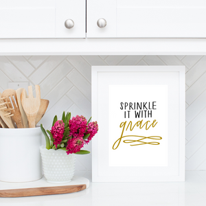 Pillows of Grace - Sprinkle it with Grace Art Print