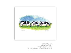James Steeno Gallery - WI Cows Art Print 8x10