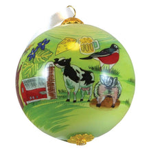 Load image into Gallery viewer, James Steeno Gallery - 2020 State of WI Hand Painted Ornament
