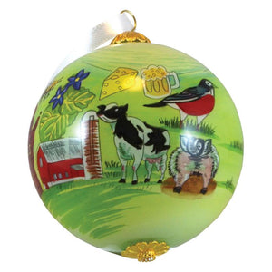 James Steeno Gallery - 2020 State of WI Hand Painted Ornament