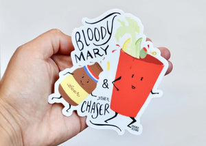Cracked Designs - Bloody Mary & Chaser Sticker
