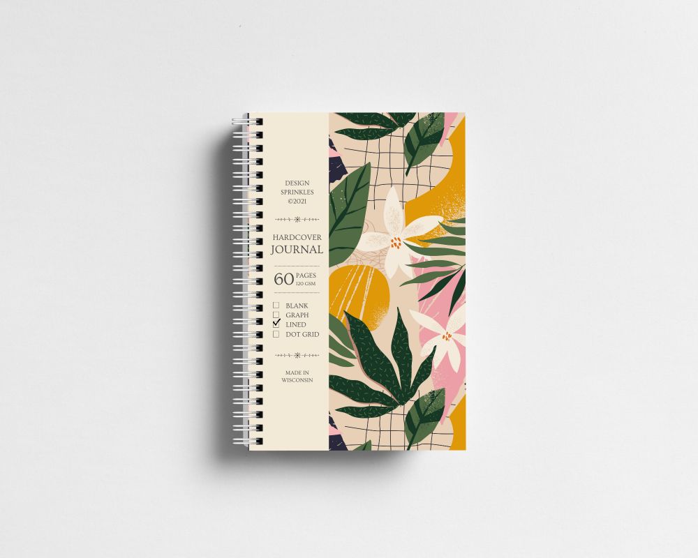 Design Sprinkles - Hardcover Journal Tropical Boho