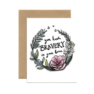 Tiny and Snail - Bravery Card