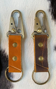 Blu Mountain Co. - Leather Clip Keychains