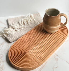 Camino Woodshop - Carved Tea Tray