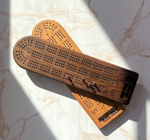 Camino Woodshop - Cribbage Board w/ Magnetic Peg Storage