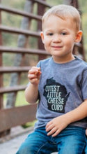 Load image into Gallery viewer, Greenleaf Designs - Cutest Little Cheese Curd Toddler Tee
