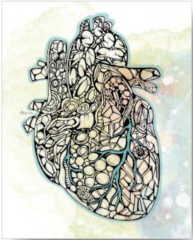Artery Ink - Heart 8x10 Print