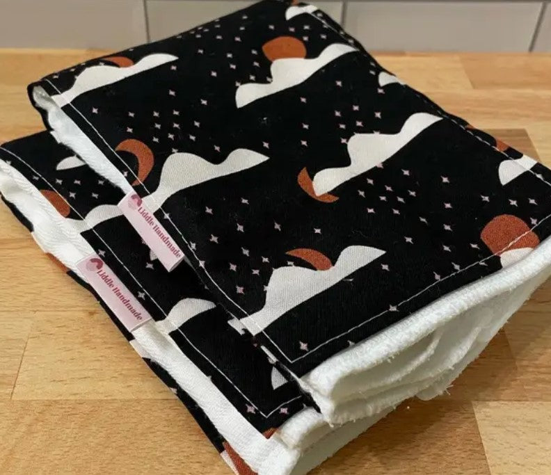 Liddle Handmade - Burp Cloth Moon