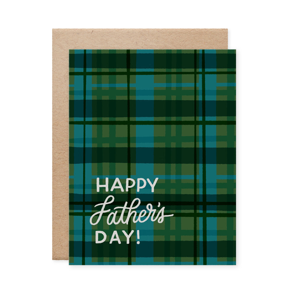 Naomi Paper Co. -  Plaid Happy Father's Day Card