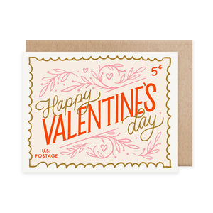 Naomi Paper Co. -  Valentine's Day Stamp Card