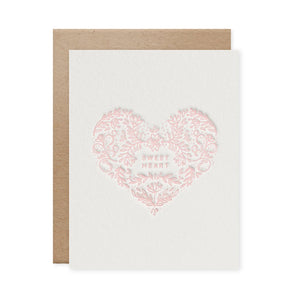 Naomi Paper Co. - Sweet Heart Letterpress Card