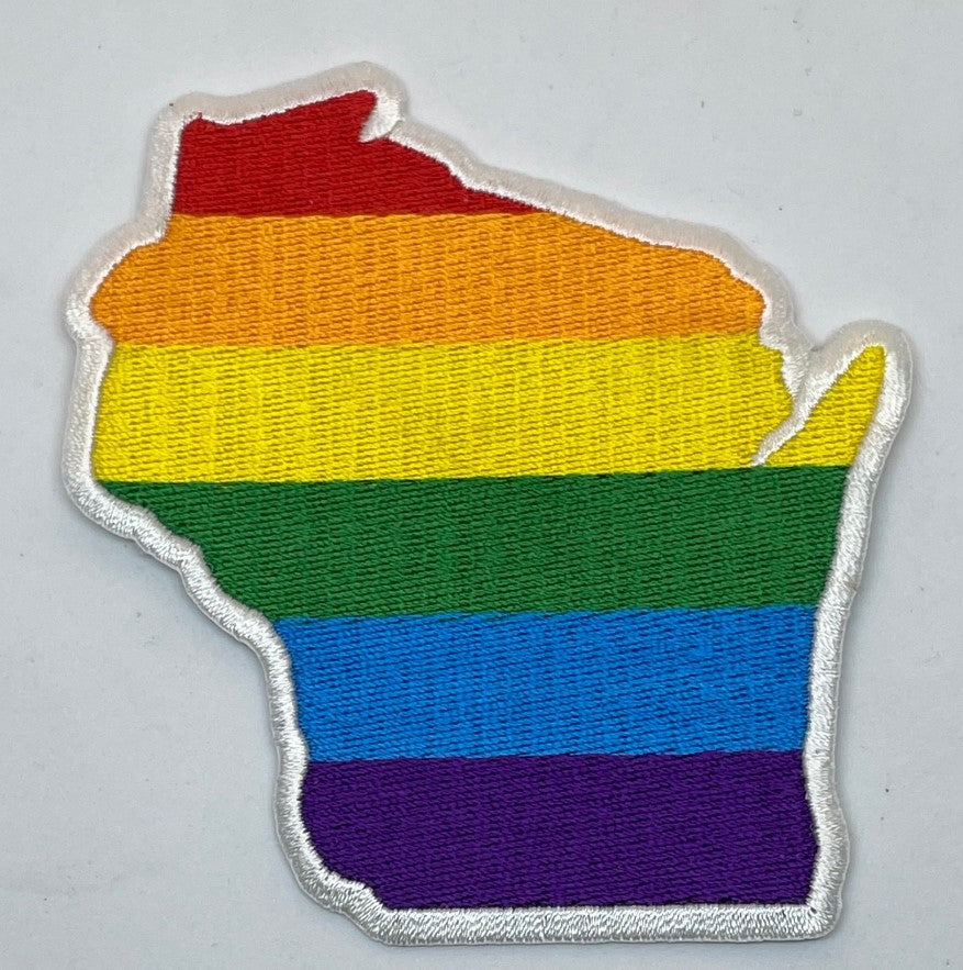 Flags Over Wisconsin - WI Pride Flag Patch