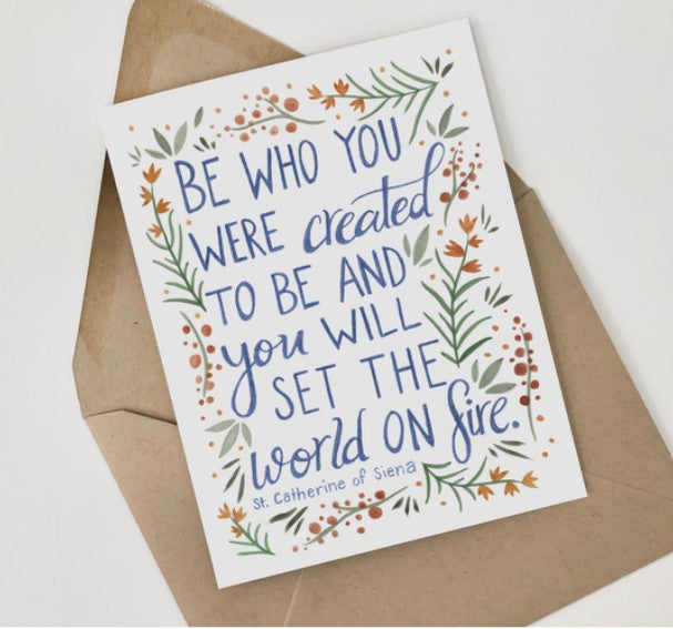 She Said It - St Catherine of Siena Card