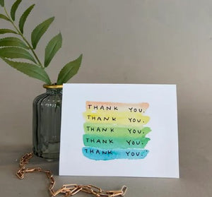 Ink + Splash - Thank You Leaves Series Card