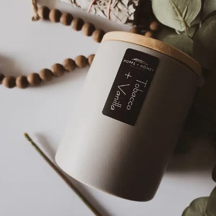 Hopps and Honey - Tobacco + Vanilla 13 oz Candle