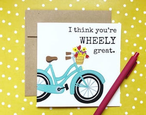 GreetingsFromWisco - Wheely Great Thank You Card