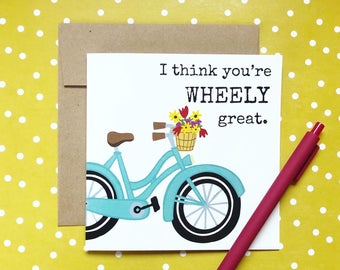 GreetingsFromWisco - Wheely Great Thank You Card