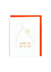 Cracked Designs - Wishbone Luck Card